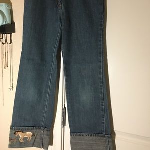 Gymboree jeans with horse patch